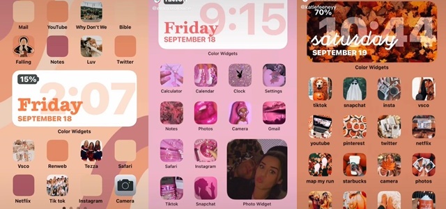 טיקטוק (katiefeeneyy, sydney_claire_g, emmaxolouise) iOS 14: כך תעצבו את מסך הבית בגרסה החדשה. טיקטוק (katiefeeneyy, sydney_claire_g, emmaxolouise)