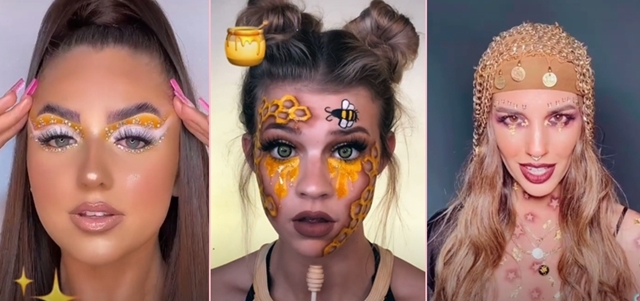 צילום מ-TIKTOK יצירתיים: טרנד האיפור שסוחף את הטיקטוק. צילום מ-TIKTOK